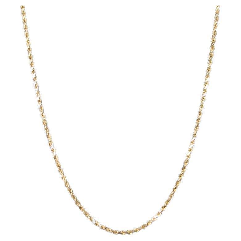 Contemporary Gold 36 Inch Braided Rope Chain Necklace at 1stDibs | 36 ...