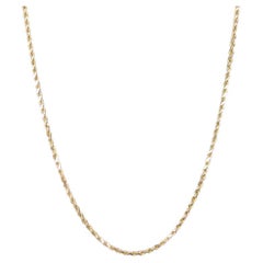 Vintage 14K Rope Chain Necklace 29 inches 