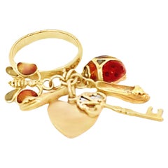 Vintage 14k Charm Ring