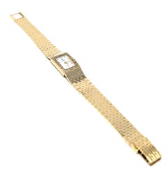 Vintage 14k Cyma Ladies Watch Diamonds 585 Italy Solid Yellow Gold Swiss Quartz