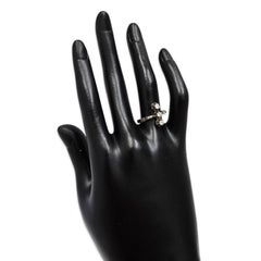 Vintage 14K Diamond Three-Stone Vertical Ring, 0.30ctw