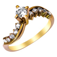 Vintage 14 Karat Engagement and Diamond Ring