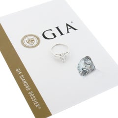 Vintage 14k Gold 0.94ctw GIA Marquise Diamond w/ Baguette Sides Engagement Ring