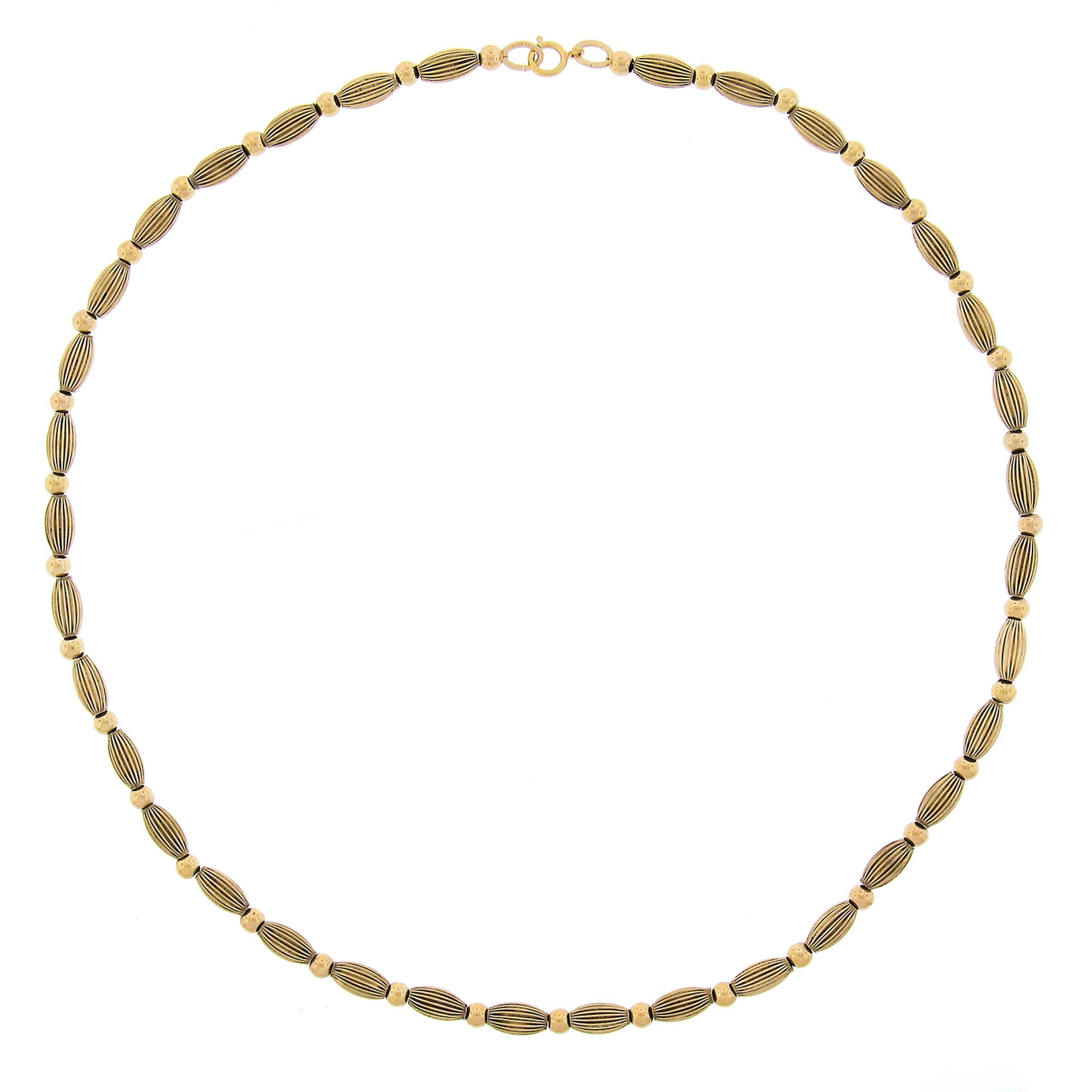 Donna Collana vintage in oro 14k da 18