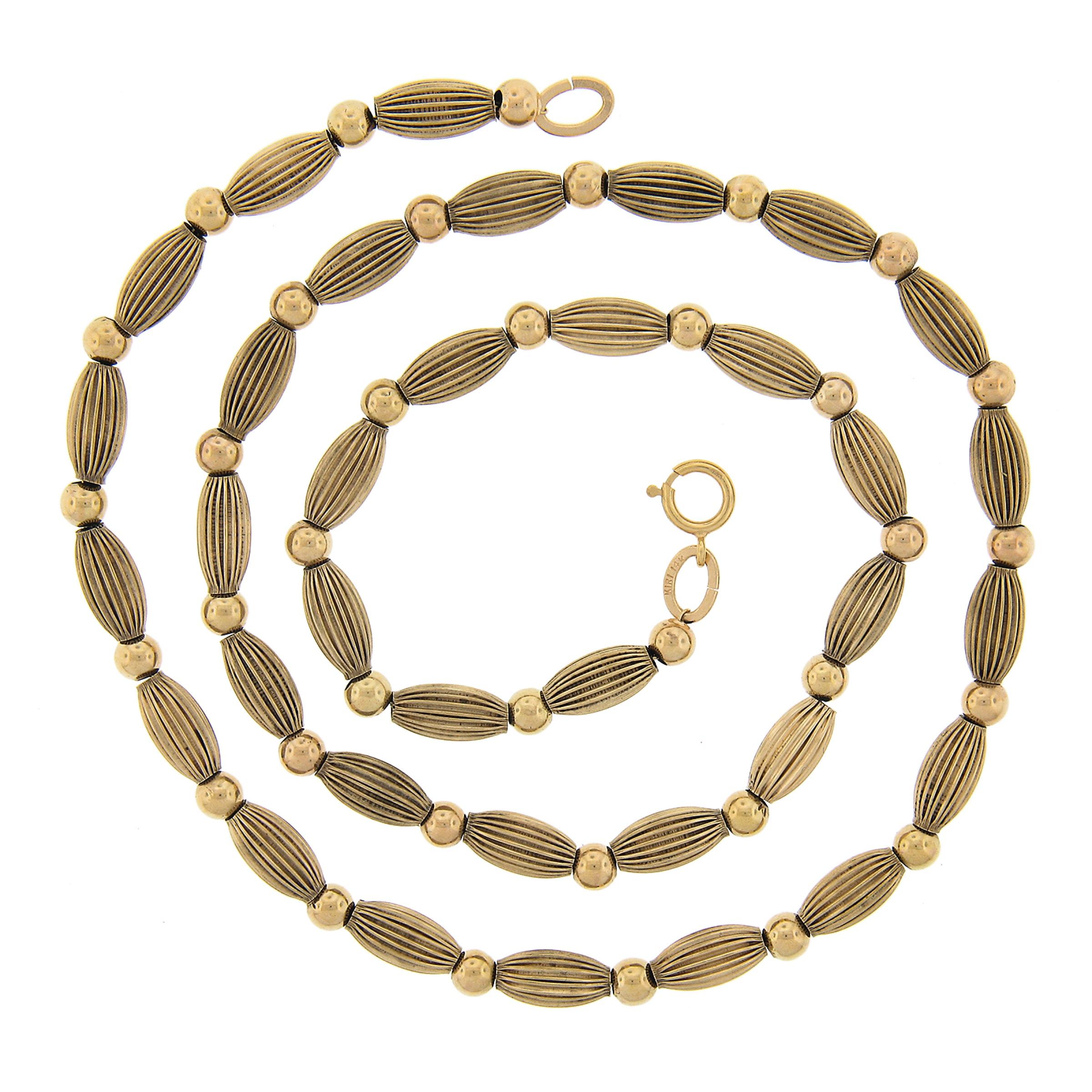 Collana vintage in oro 14k da 18