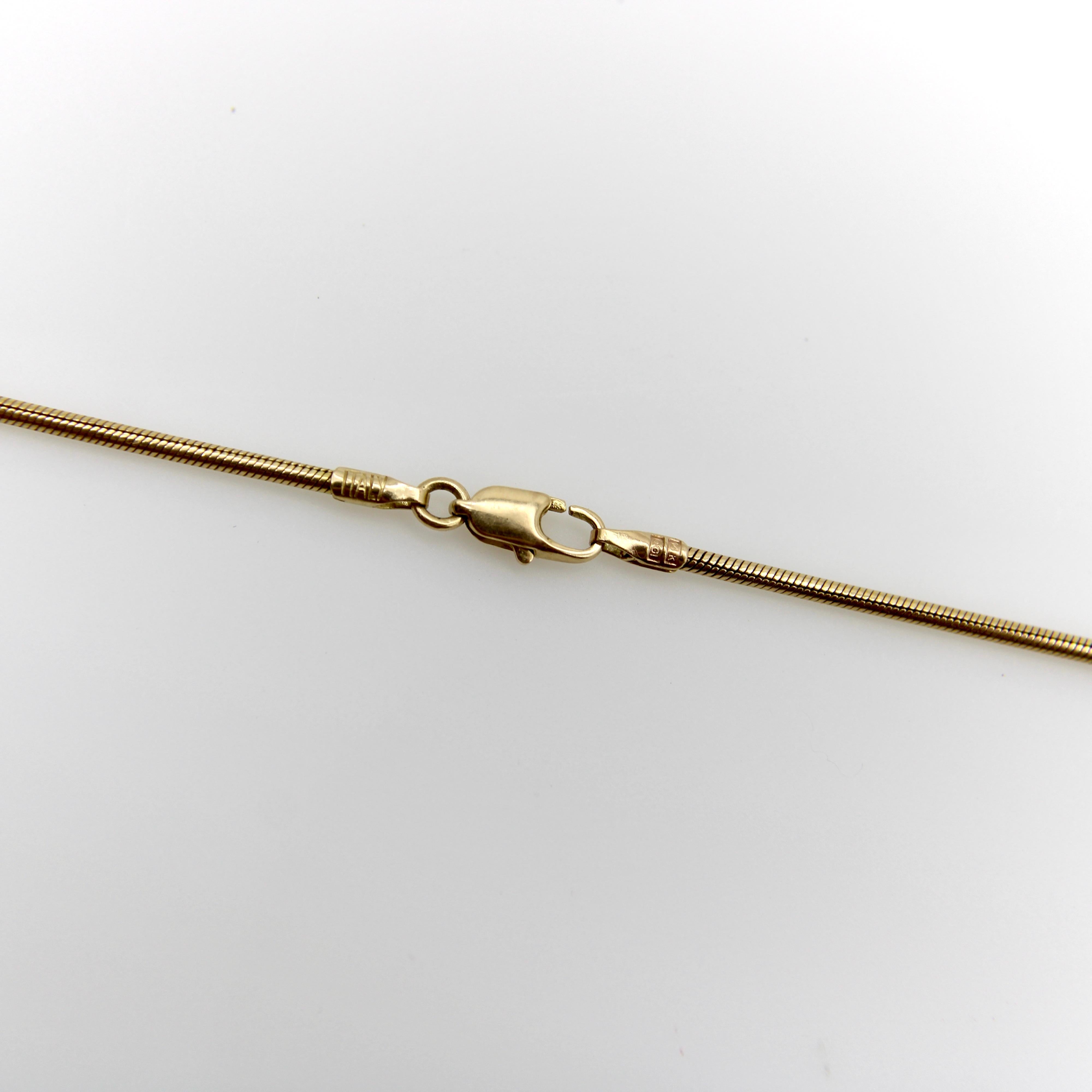Vintage 14K Gold 18 Schlangenkette im Angebot 5