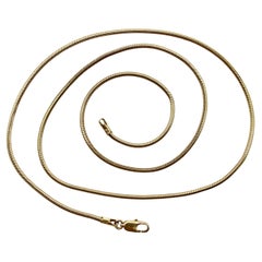 Vintage 14K Gold 20” Snake Chain