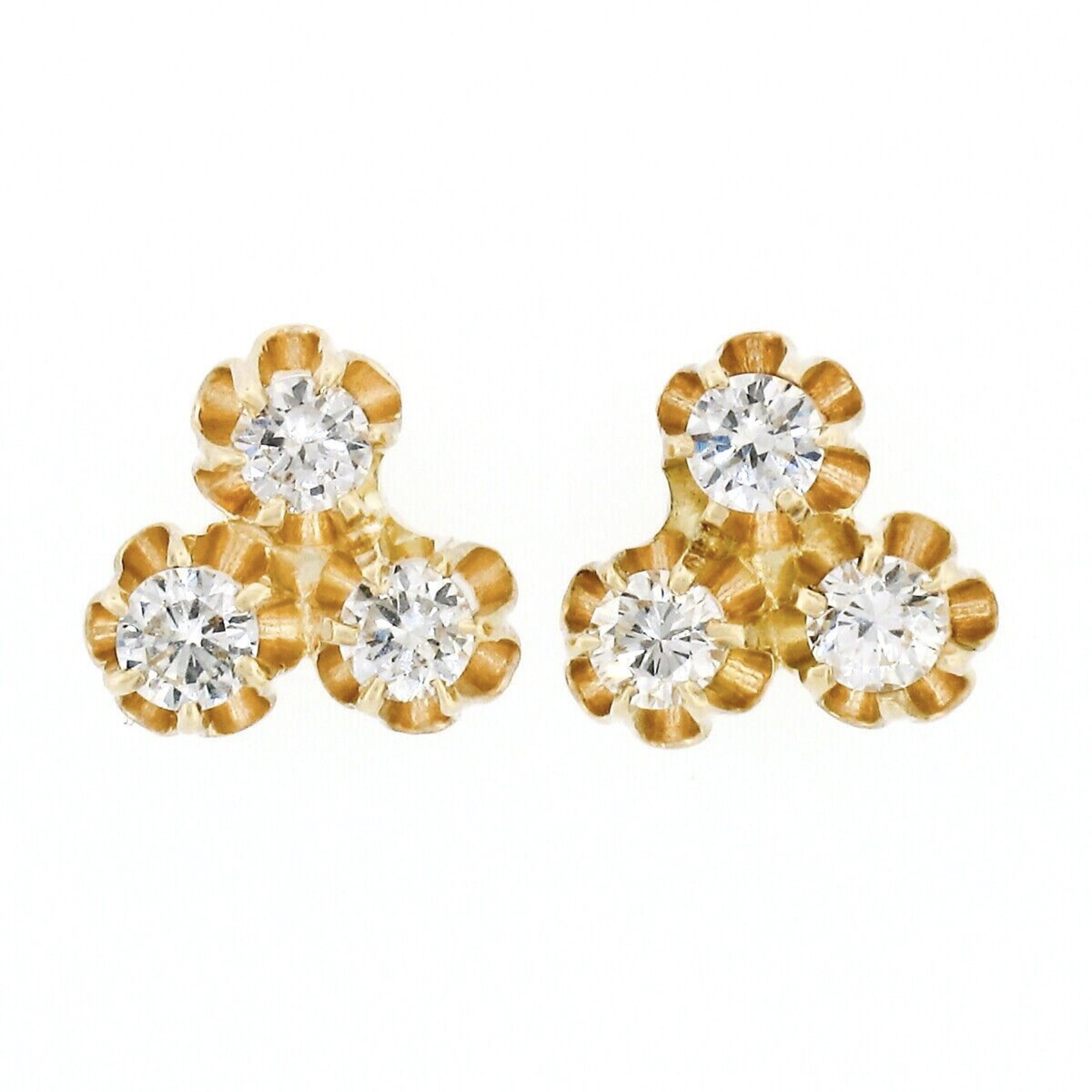 pearl cluster earrings