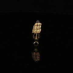 Vintage 14K Gold 3D Sailboat Charm Pendant Detailed Nautical Junk Boat 1.1g
