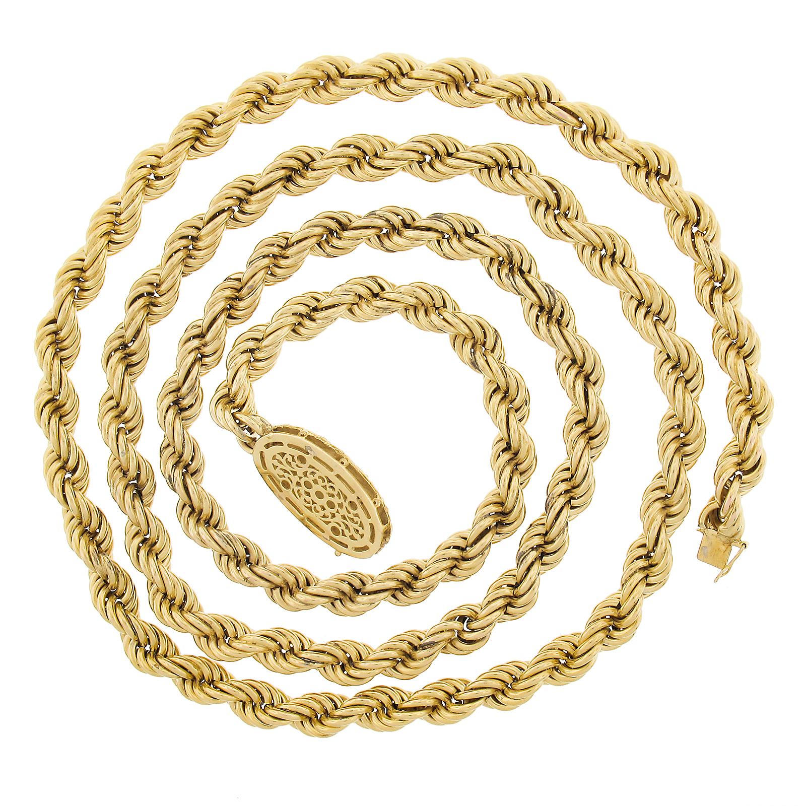 10mm rope chain 14k
