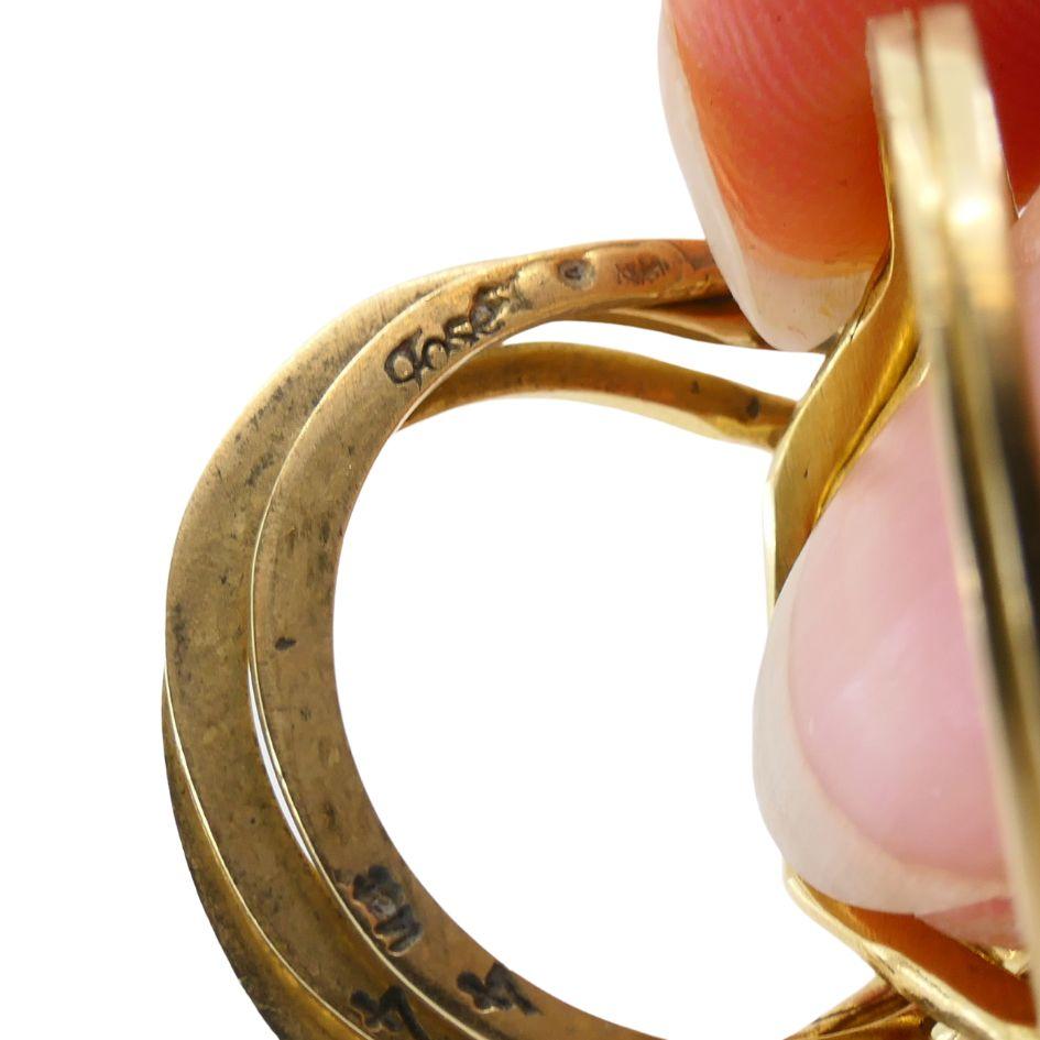 Vintage 14k Gold 6 Band Puzzle Ring sz 11 For Sale 8