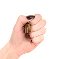 Vintage 14K Gold Abacus Charm or Pendant