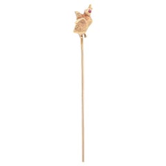 Vintage 14k Gold Baby Bird or Duckling Stickpin