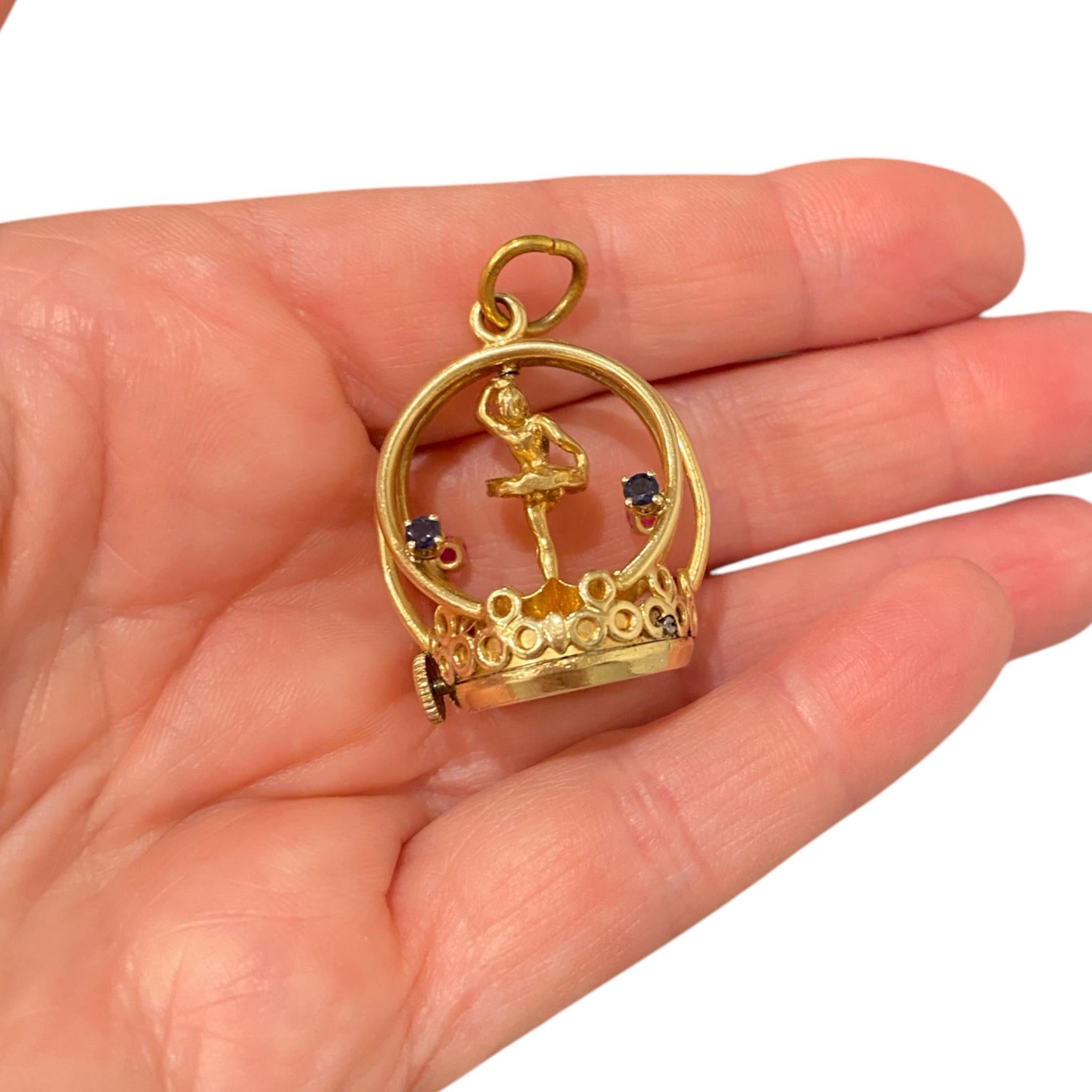 Vintage 14K Gold “Ballerina” Living Charm 4