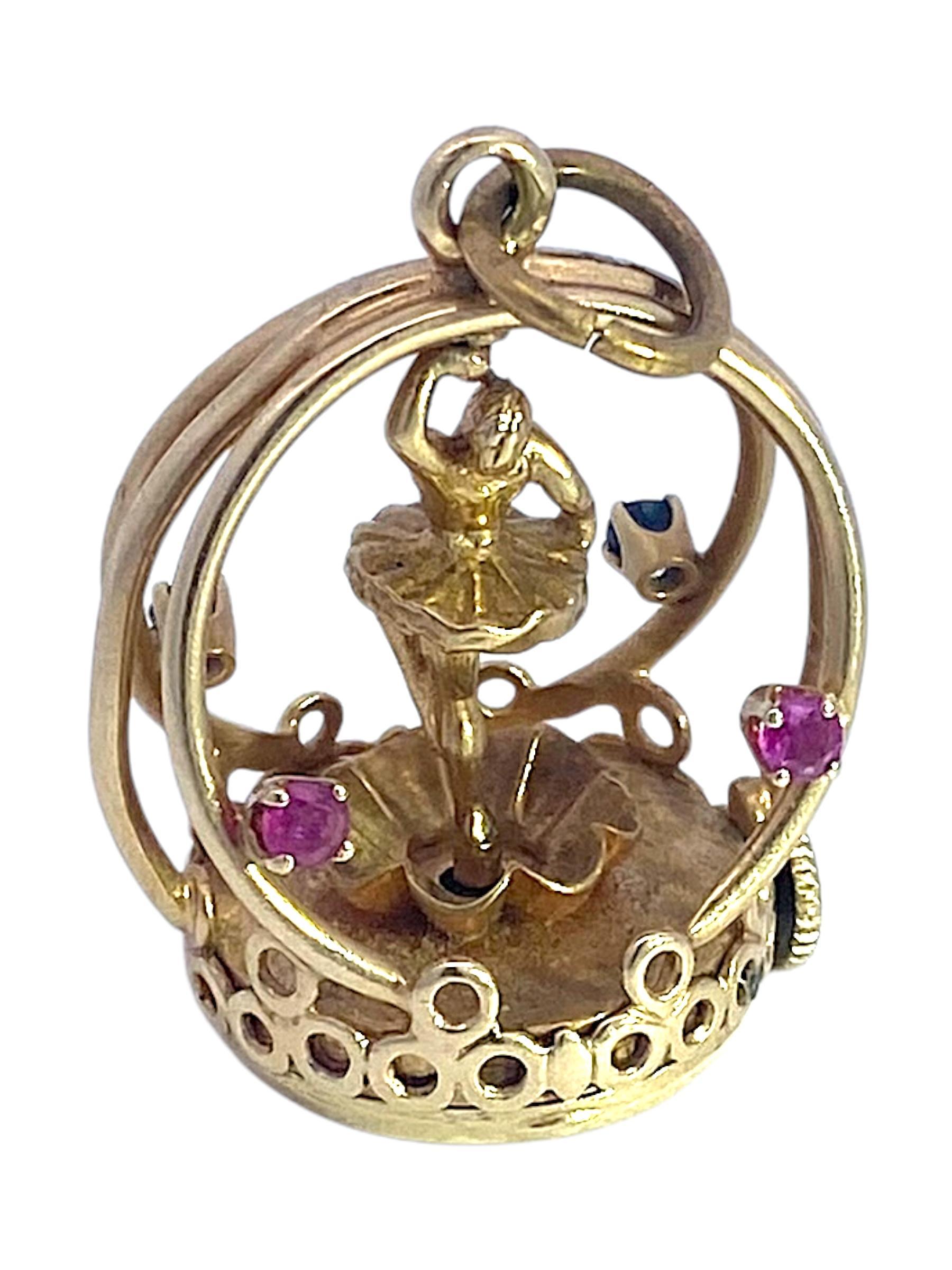 Vintage 14K Gold “Ballerina” Living Charm 1