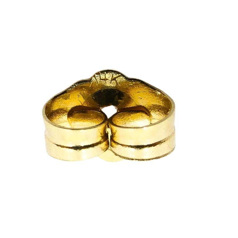 Pendientes Colgantes Barrocos de Oro 14k Perla Diamante en venta 2