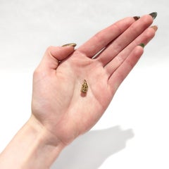 Vintage 14K Gold Bird in a Birdcage Charm for a Charm Bracelet by Walter Lampl