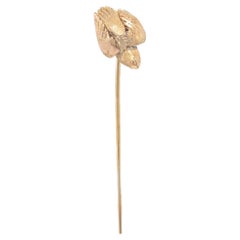 Vintage 14k Gold Vogel im Flug Stickpin