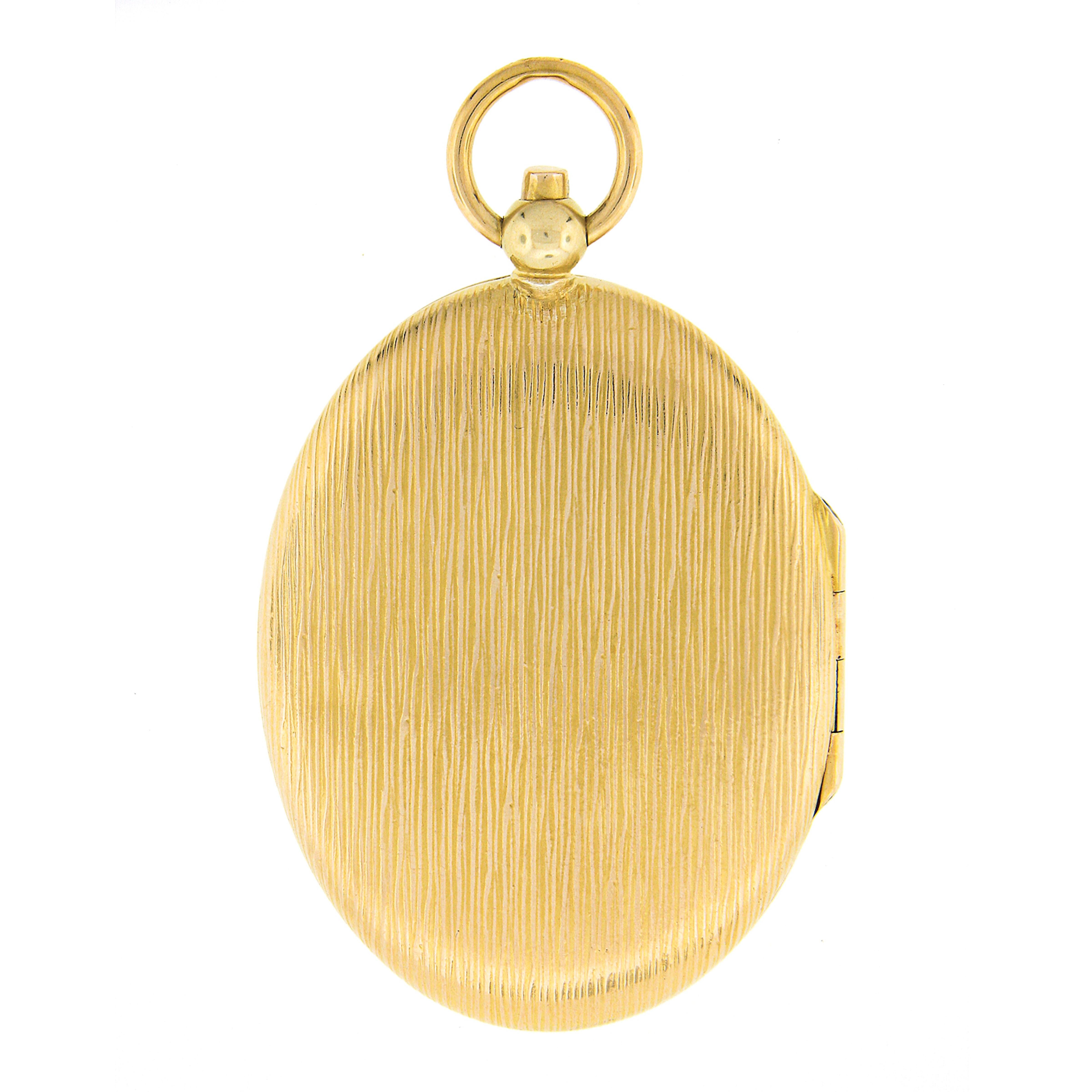 extra large gold locket