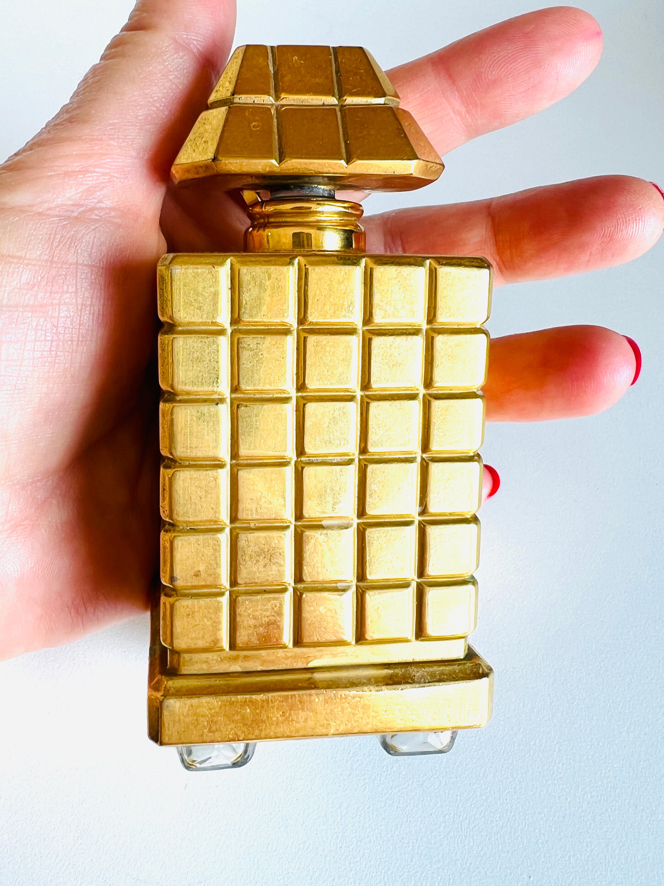 Vintage 14k Gold Caron La Fetedes Roses French Perfume Parfum Bottle Brooch For Sale 4