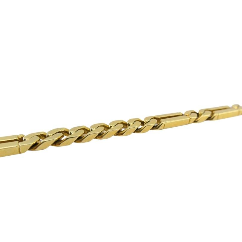 Pulsera vintage de cadena de oro de 14k Curblink en venta 1