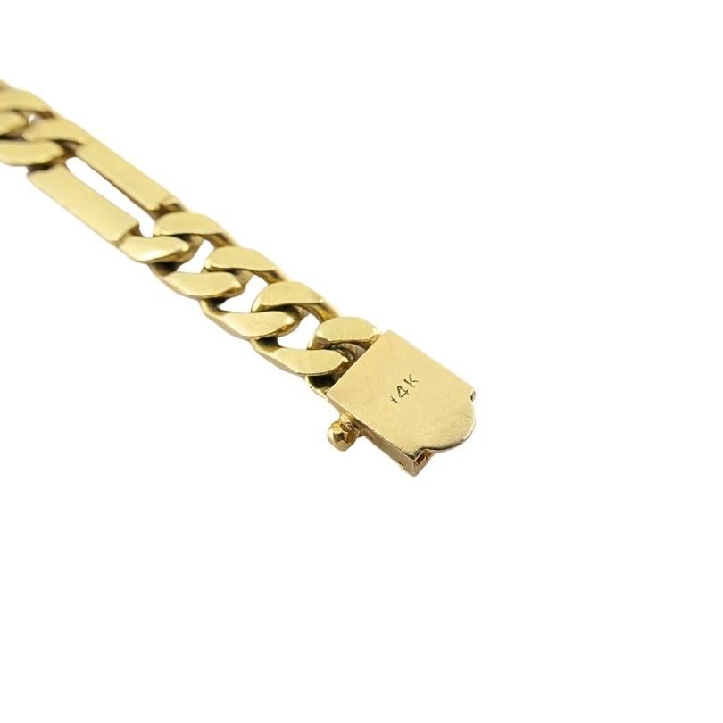 Pulsera vintage de cadena de oro de 14k Curblink en venta 4