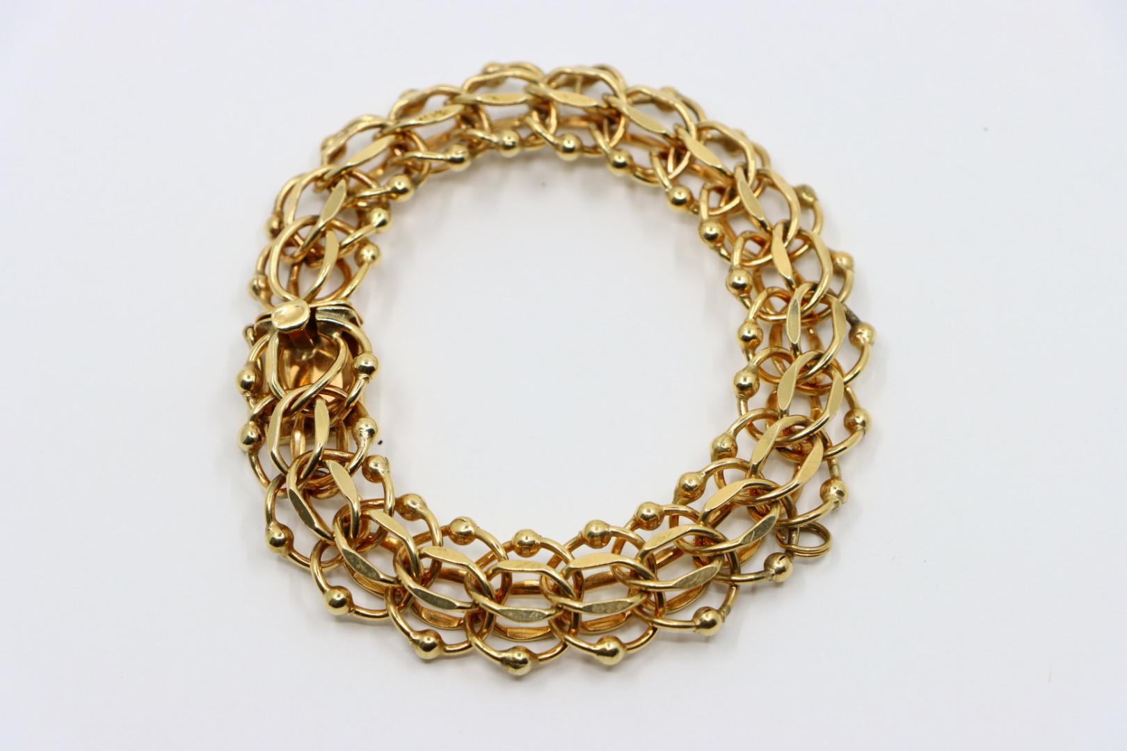 Bracelet vintage en chaîne d'or 14K en vente 9