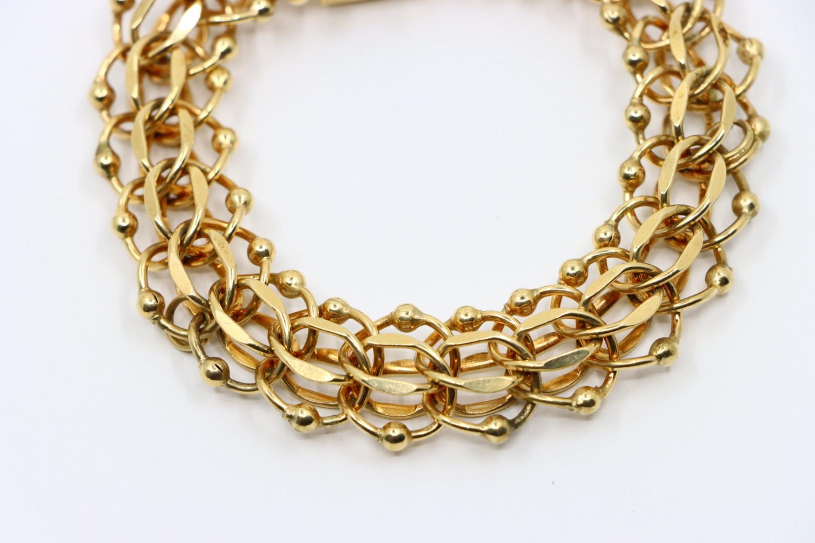 Bracelet vintage en chaîne d'or 14K Unisexe en vente
