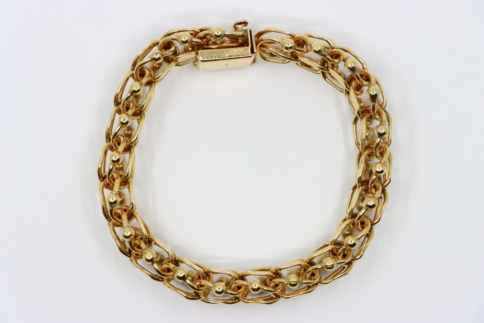 Bracelet vintage en chaîne d'or 14K en vente 2