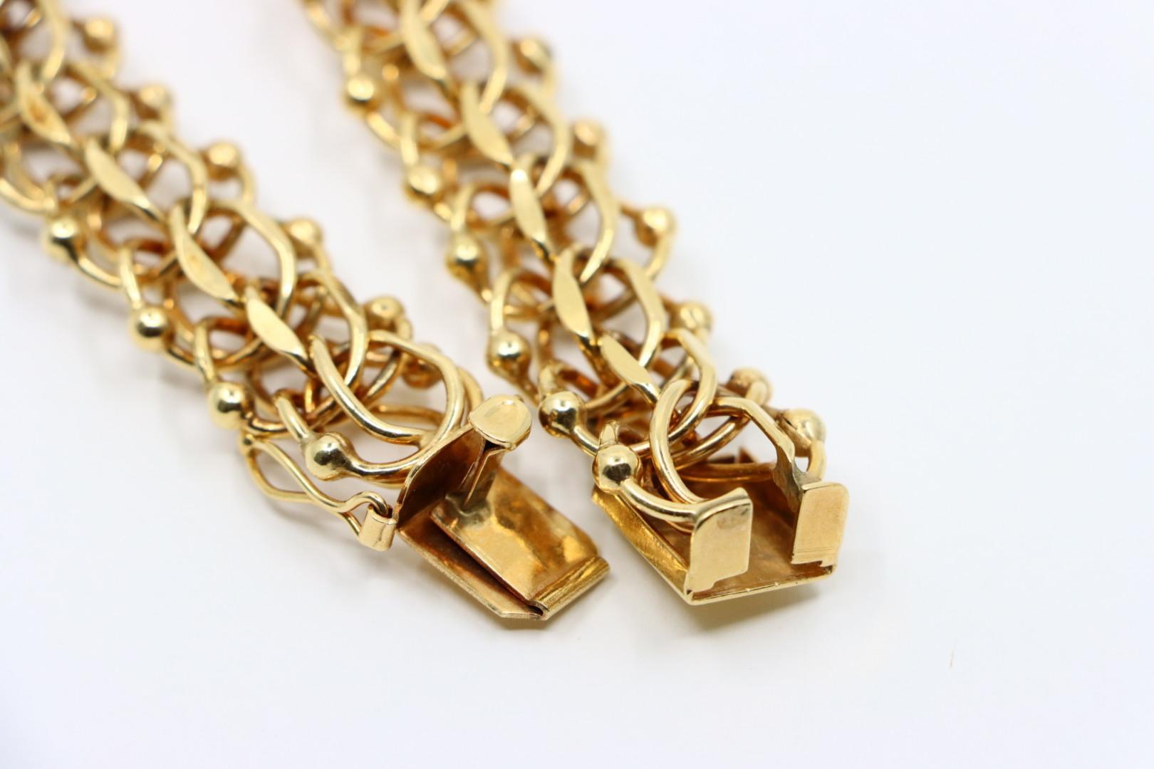Bracelet vintage en chaîne d'or 14K en vente 5