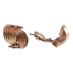 Vintage 14K Gold Clip Earrings