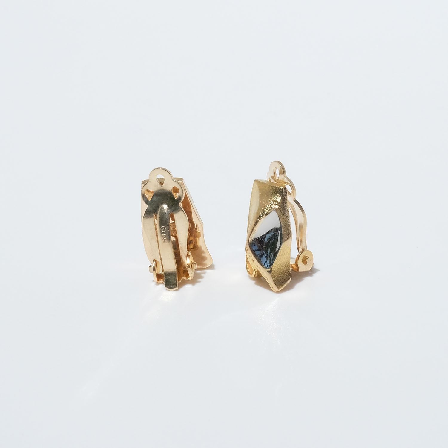 14k gold clip on earrings