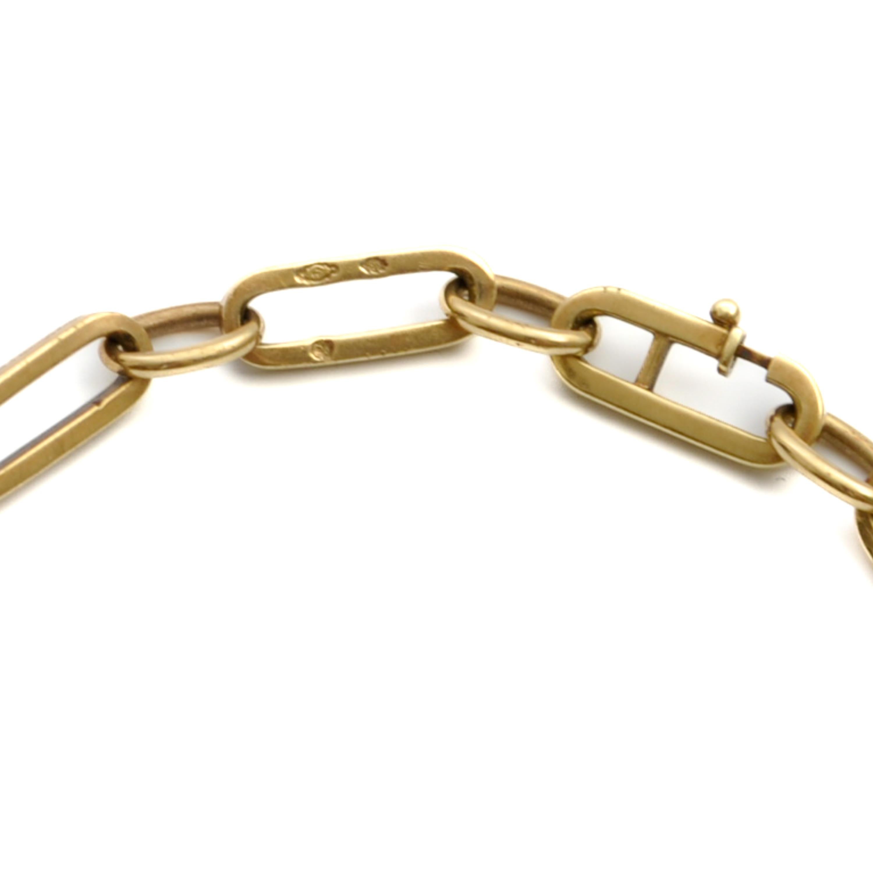 Vintage 14K Gold Closed Forever Bracelet For Sale 2
