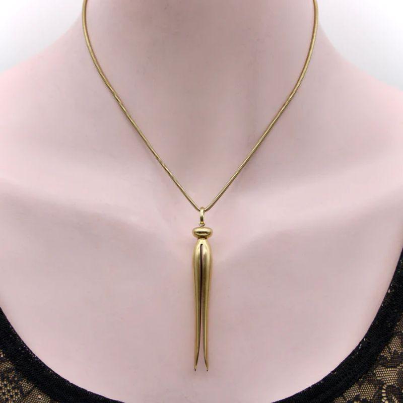 Vintage 14K Gold Clothes Pin Anhänger im Zustand „Gut“ in Venice, CA