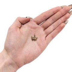 Vintage 14K Gold Comedy & Tragedy Masks Figural Charm for a Bracelet