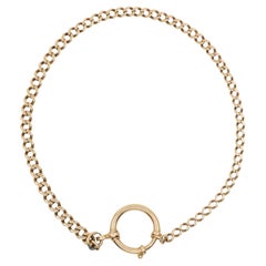 Cadena Cubana Vintage de Oro de 14K