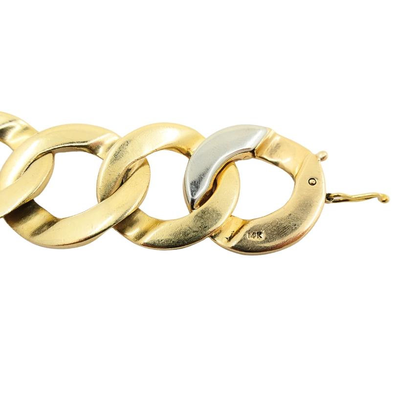 Pulsera de eslabones de oro de 14 quilates Vintage 3