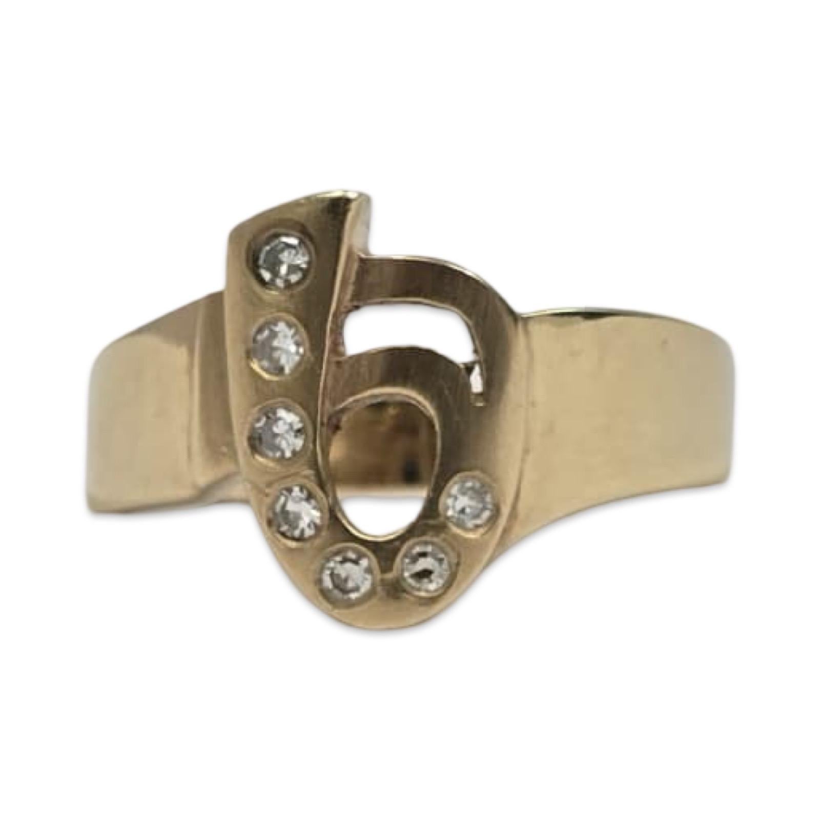 Vintage 14K Gold Diamant 