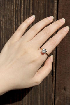 Vintage 14K Gold Diamond Ring