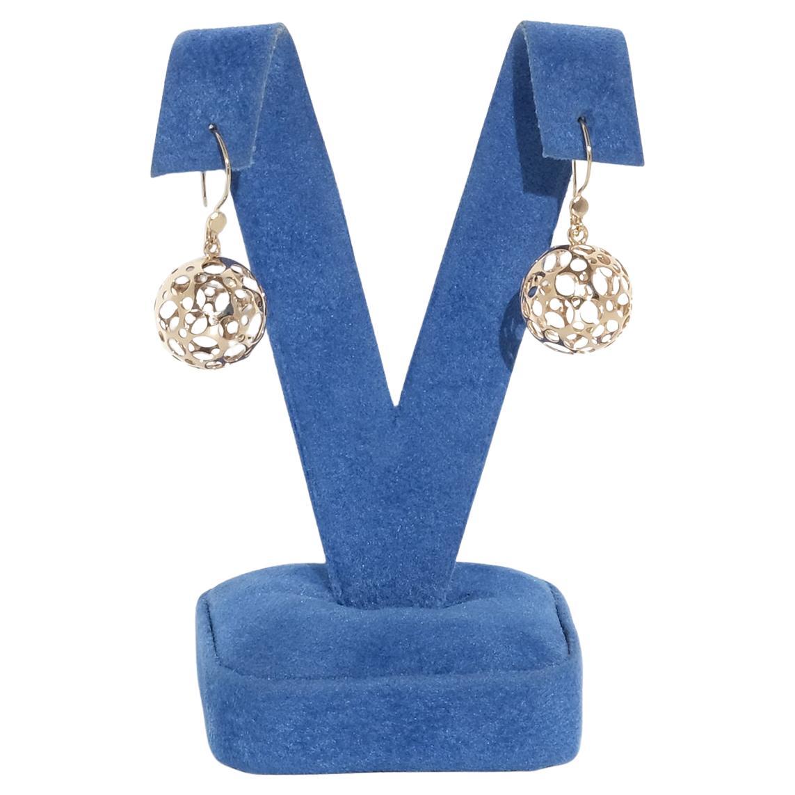 Vintage 14K Gold Earrings “Leppäkerttu” by Liisa Vitali