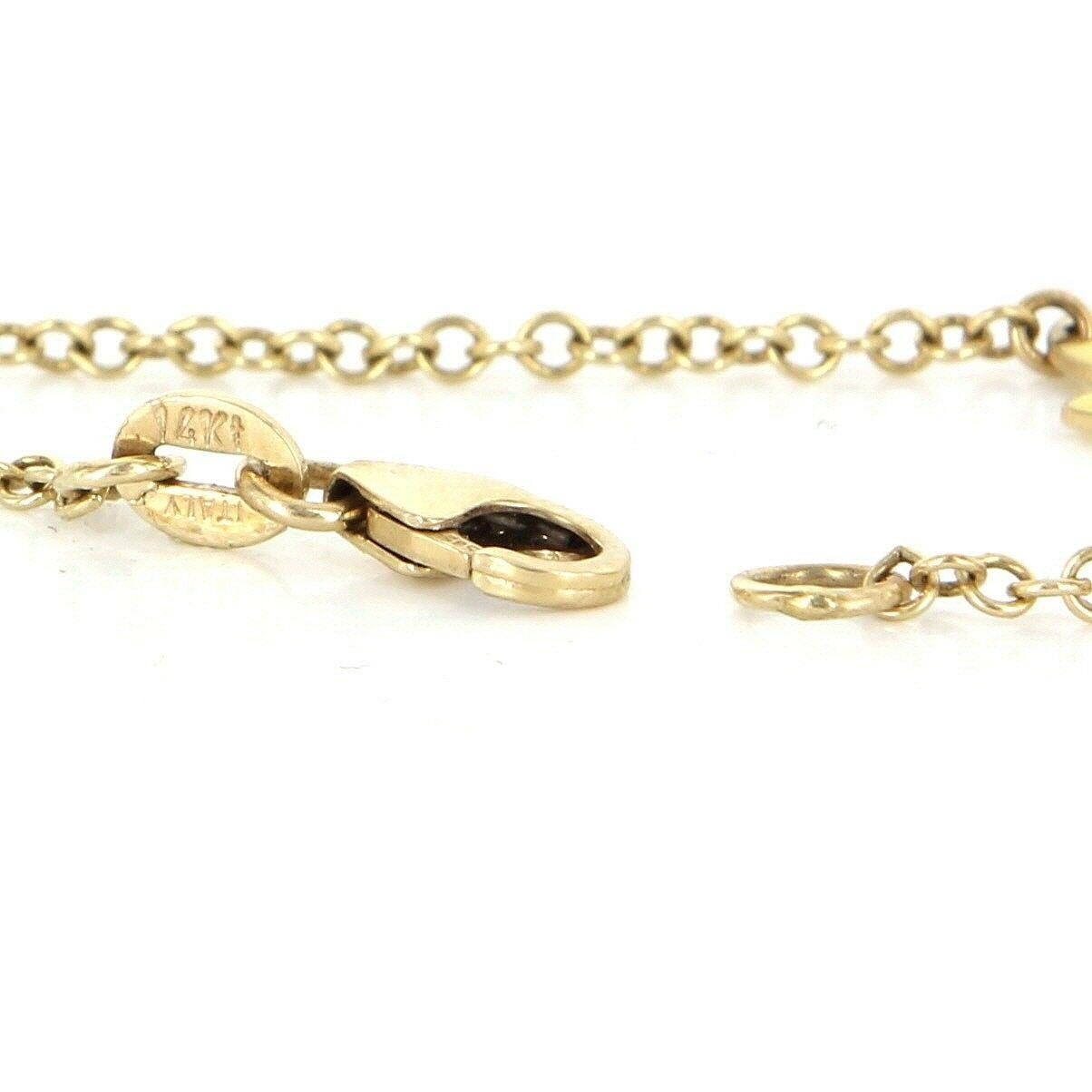Vintage 14k Gold Enamel Child Ladybug Beetle Angel Charm Bracelet Estate Jewelry In Excellent Condition In Torrance, CA