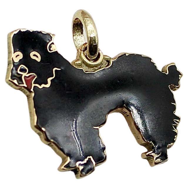 Cartier New York Art Deco Enamel 14 Karat Gold Rabbit Charm For Sale at ...