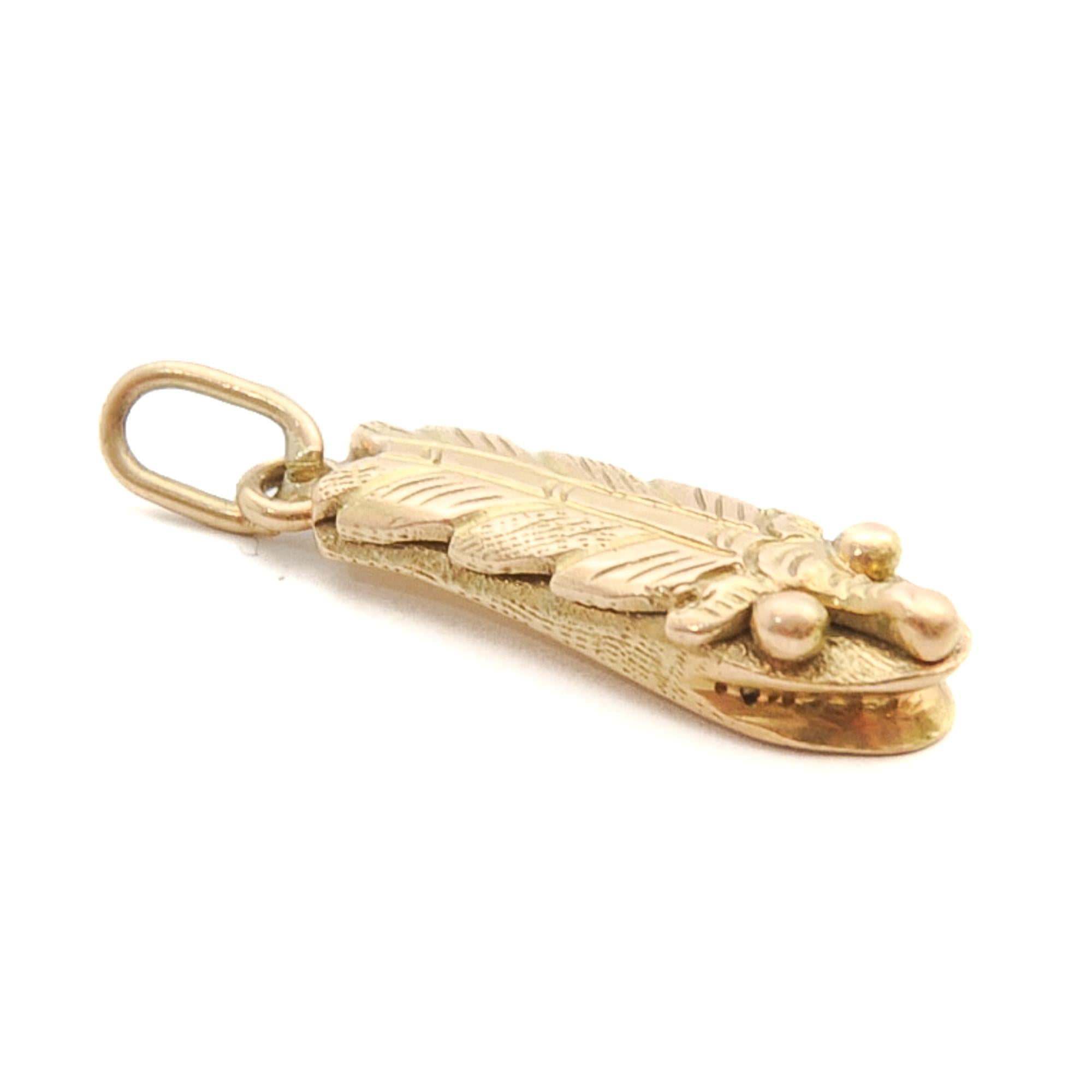 14 Karat Gold Fantasie-Tierkreation-Anhänger mit Anhänger 4