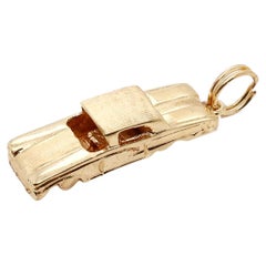 Vintage 14K Gold Figural Car Charm for a Bracelet