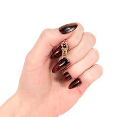 Vintage 14K Gold Figural High Chair Charm for a Bracelet