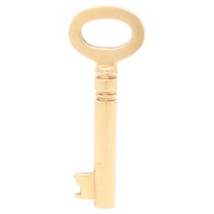 Vintage 14K Gold Figural Key Charm for a Bracelet