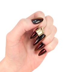 Vintage 14K Gold Figural Lighter Charm for a Bracelet