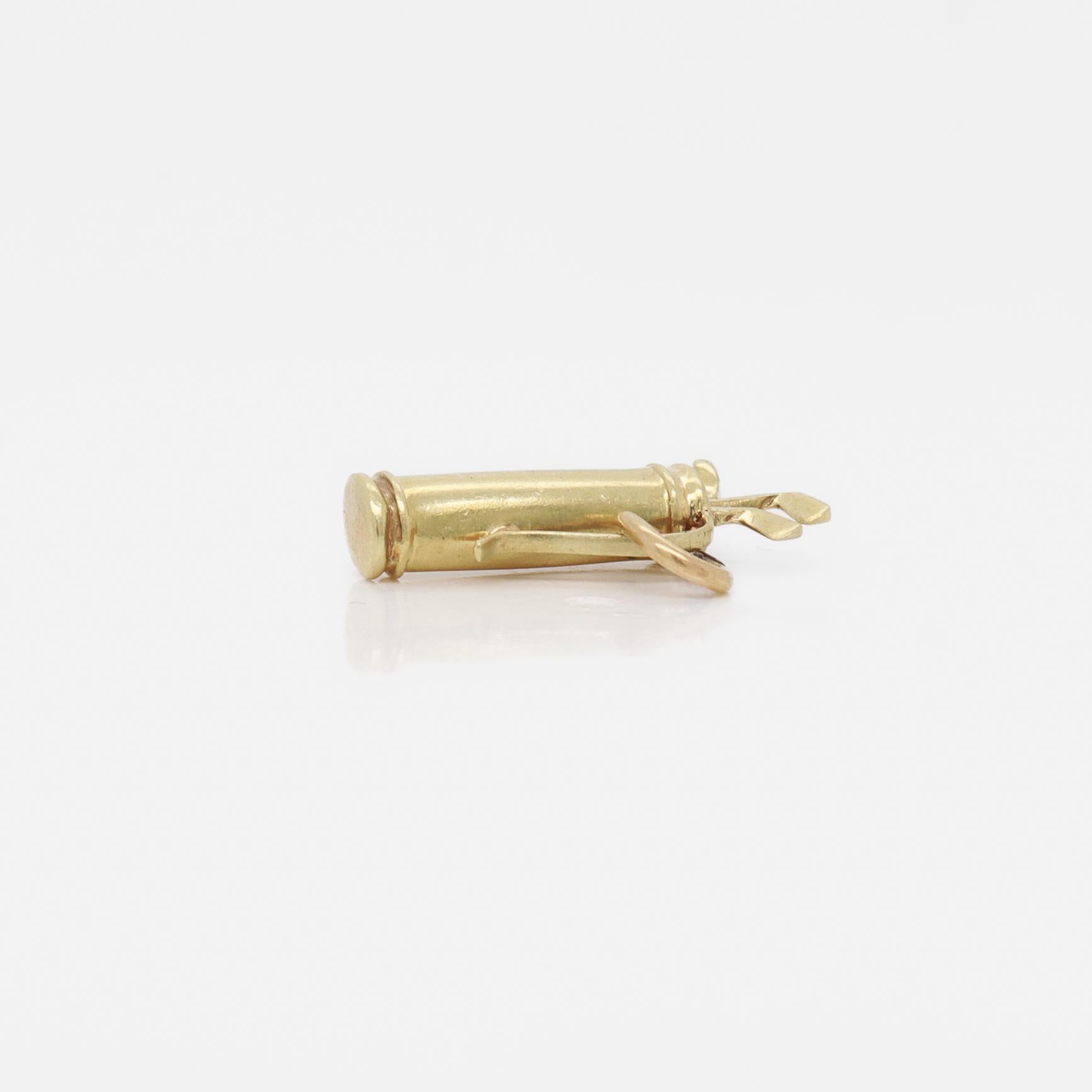 Charm in oro 14 carati per bracciale con sacca da golf in vendita 5