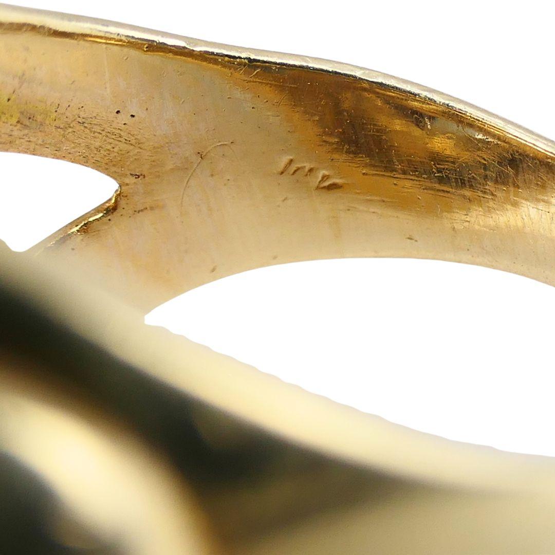 Anello Flip del Teatro Greco in oro 14k vintage in vendita 7