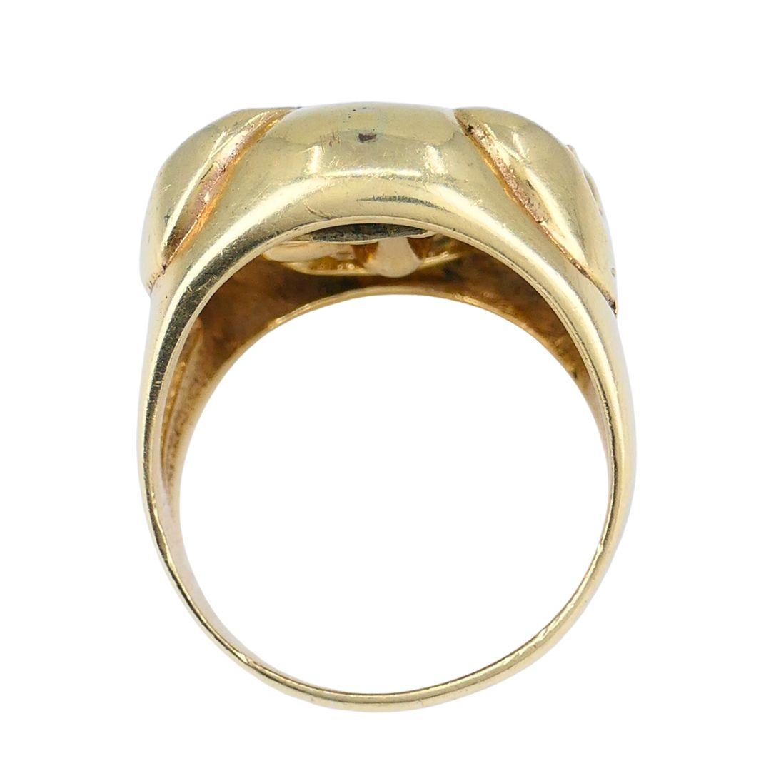 Anello Flip del Teatro Greco in oro 14k vintage in vendita 4